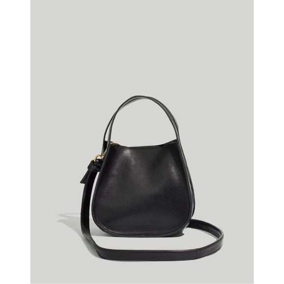 Madewell Handbags - Madewell Sydney Black Leather Convertible Crossbody Purse Bag